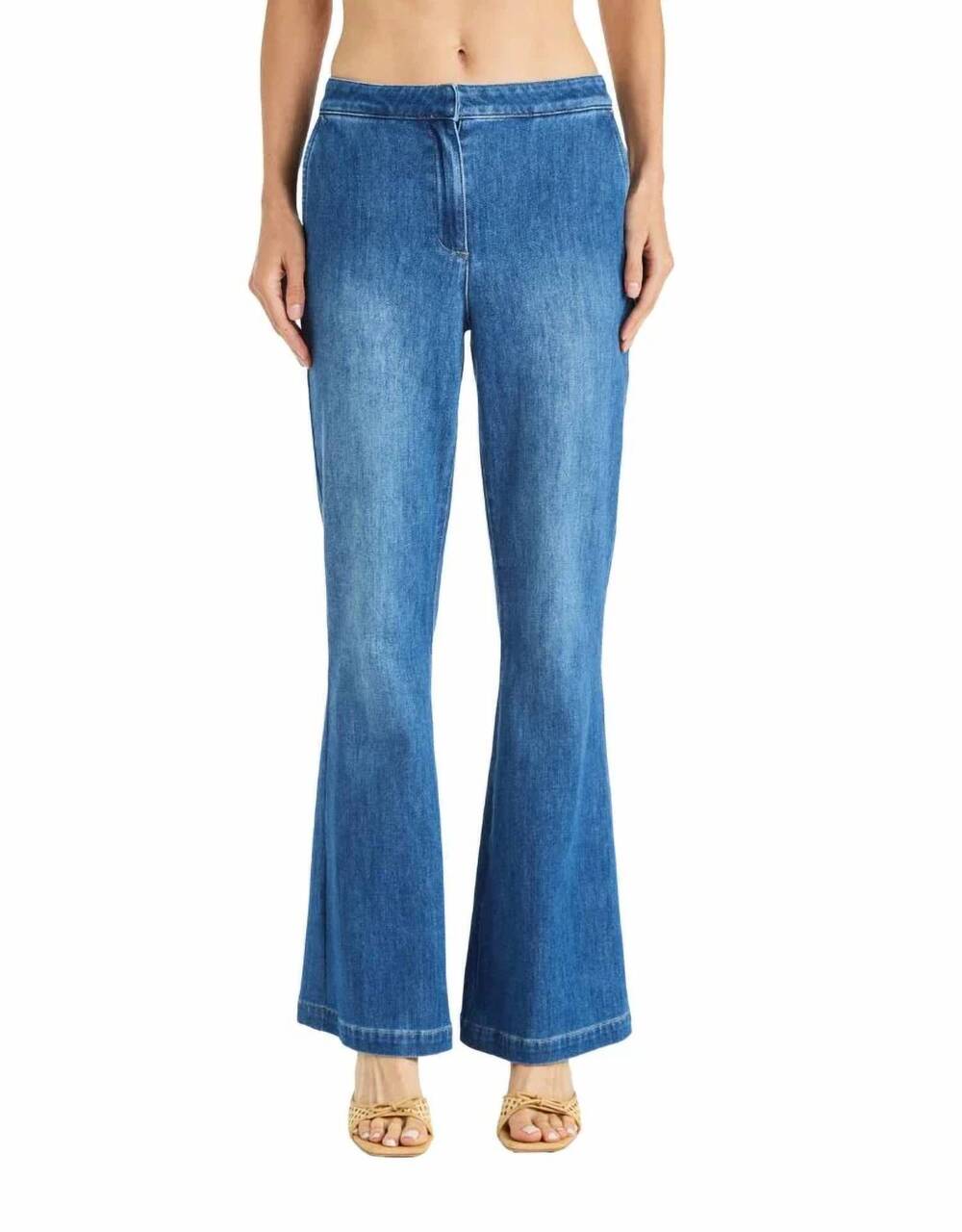NEW DREW cai flared jean in indigo